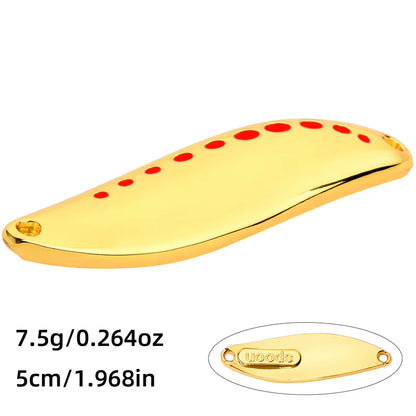 Metal Vib Leech Spinners Spoon Lures 2.5G 5G 7.5G 10G 15G 20G 25G 30G Artificial Bait Lure Fishing Tackle for Bass Pike Perch
