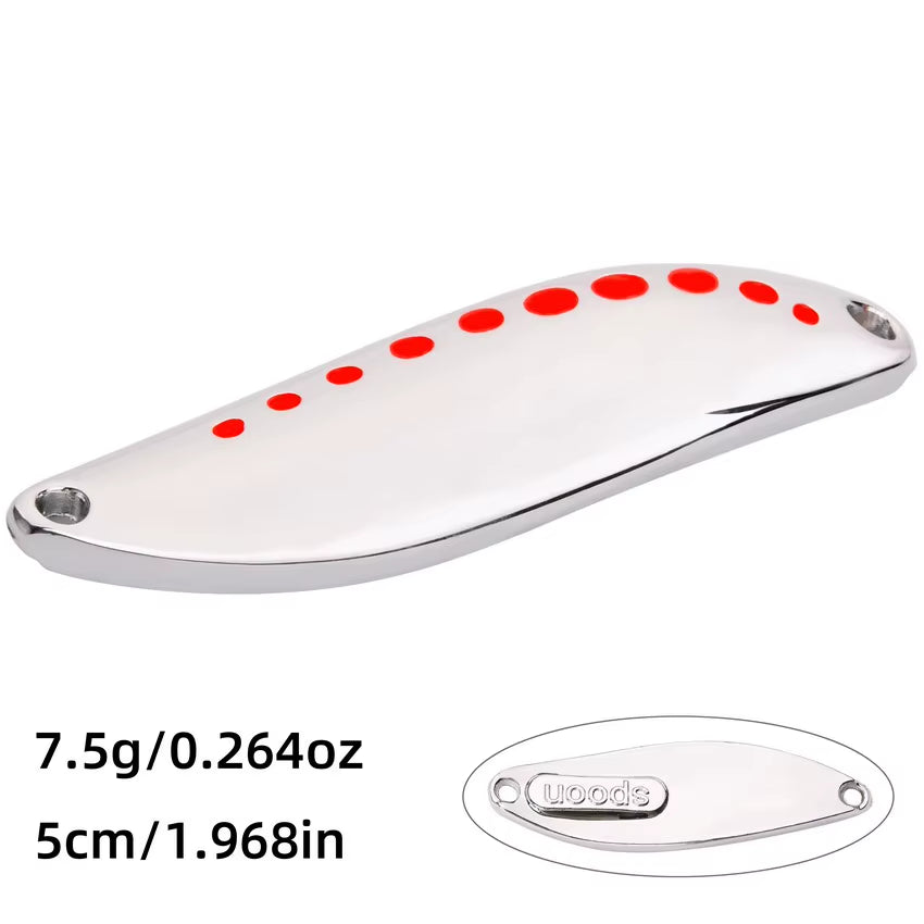 Metal Vib Leech Spinners Spoon Lures 2.5G 5G 7.5G 10G 15G 20G 25G 30G Artificial Bait Lure Fishing Tackle for Bass Pike Perch