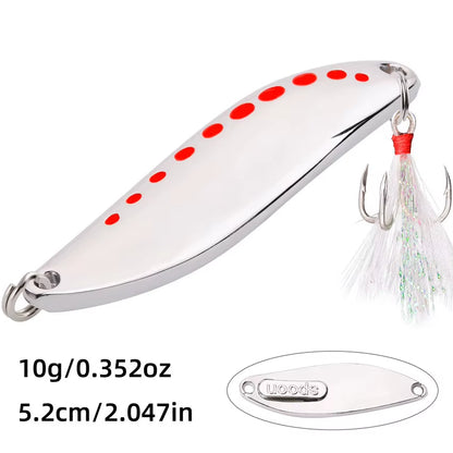 Metal Vib Leech Spinners Spoon Lures 2.5G 5G 7.5G 10G 15G 20G 25G 30G Artificial Bait Lure Fishing Tackle for Bass Pike Perch