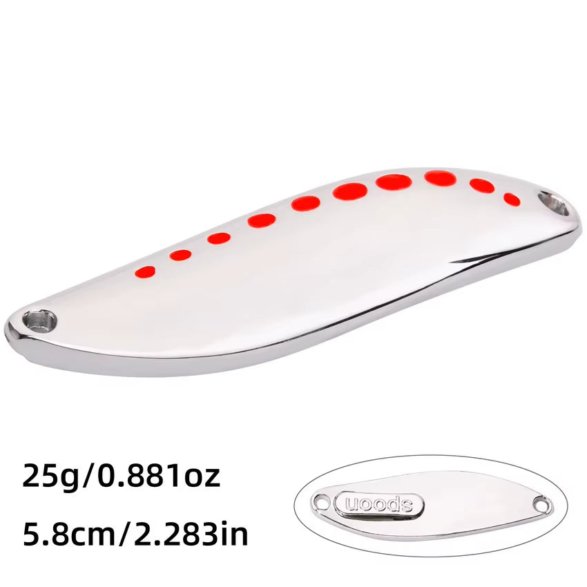 Metal Vib Leech Spinners Spoon Lures 2.5G 5G 7.5G 10G 15G 20G 25G 30G Artificial Bait Lure Fishing Tackle for Bass Pike Perch