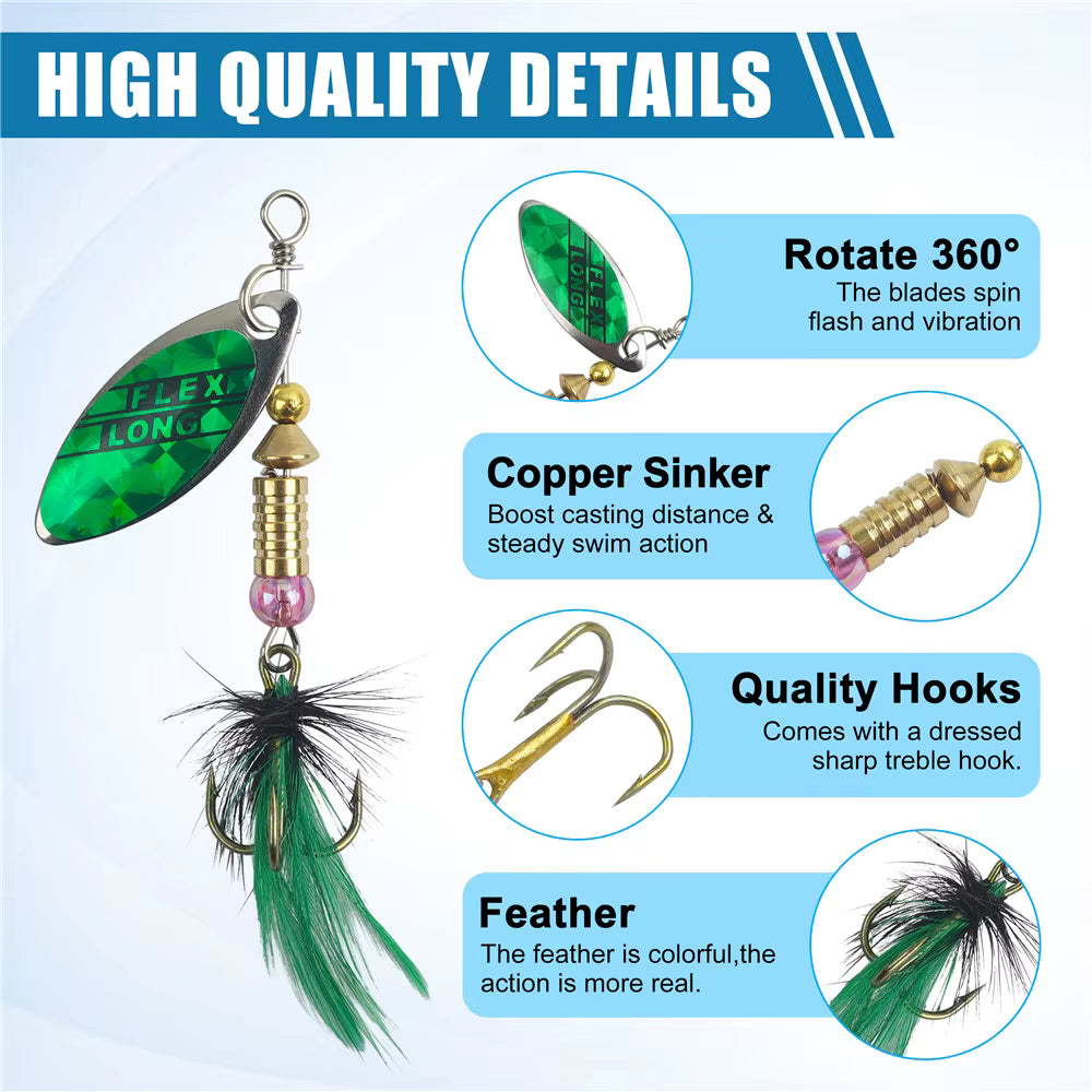 Spinner Bait Details Green