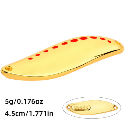Metal Vib Leech Spinners Spoon Lures 2.5G 5G 7.5G 10G 15G 20G 25G 30G Artificial Bait Lure Fishing Tackle for Bass Pike Perch